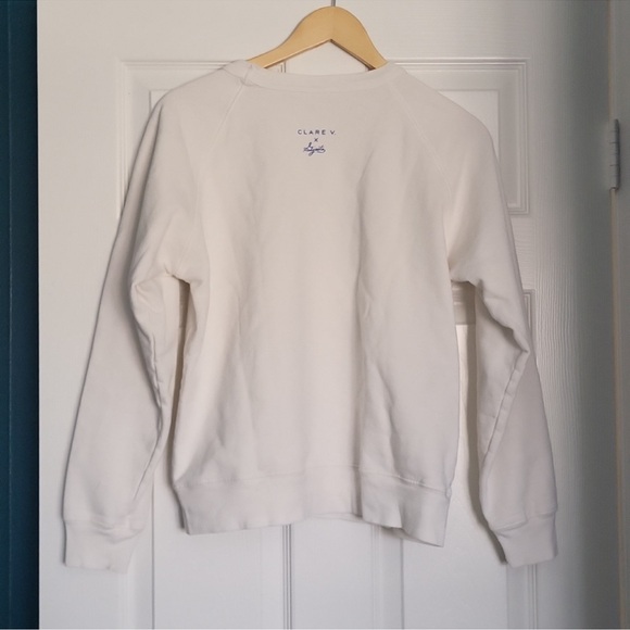 RARE Clare V x Gjusta Liberez Les Sardines Organic Cotton Sweatshirt Size M - Picture 6 of 7